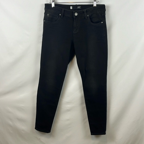 KUT from the‎ Kloth Donna High-Rise Ankle Skinny Jeans in Black Size 6 - Picture 2 of 12